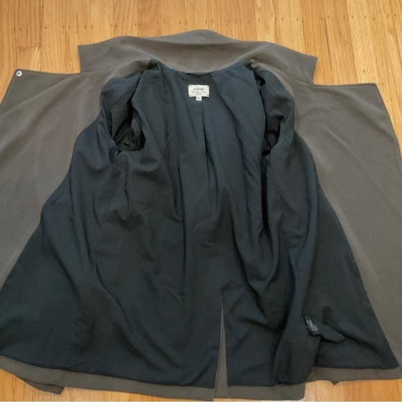 Aritzia Wilfred Mayet Double Breasted Jacket Crepe Fabric XSmall Olive G… - Picture 10 of 16